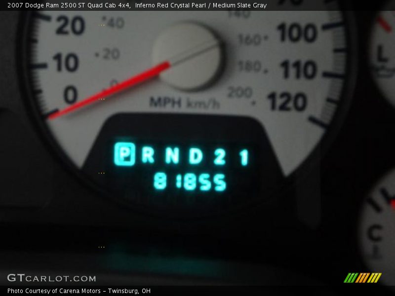 Inferno Red Crystal Pearl / Medium Slate Gray 2007 Dodge Ram 2500 ST Quad Cab 4x4