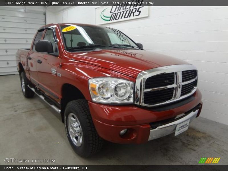 Inferno Red Crystal Pearl / Medium Slate Gray 2007 Dodge Ram 2500 ST Quad Cab 4x4