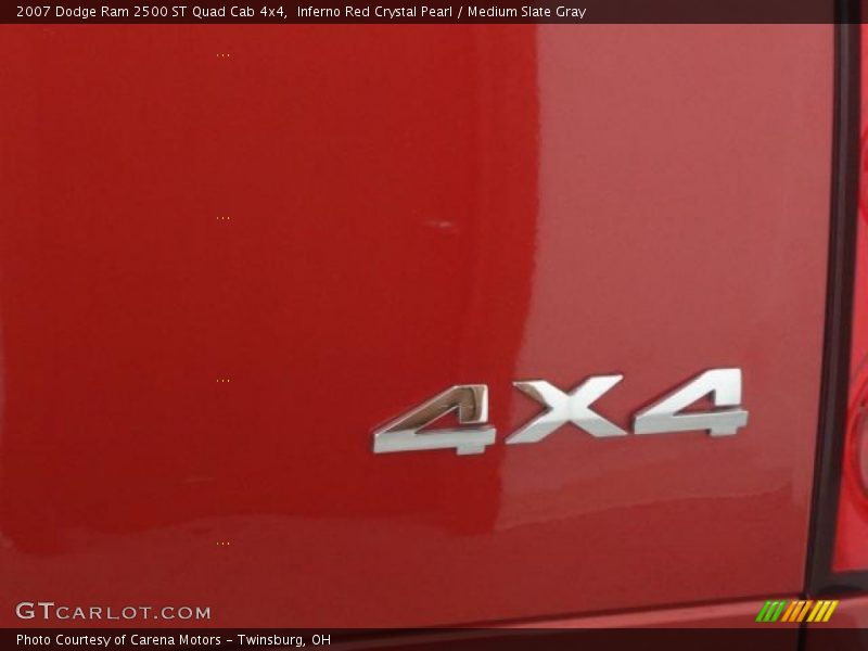 Inferno Red Crystal Pearl / Medium Slate Gray 2007 Dodge Ram 2500 ST Quad Cab 4x4