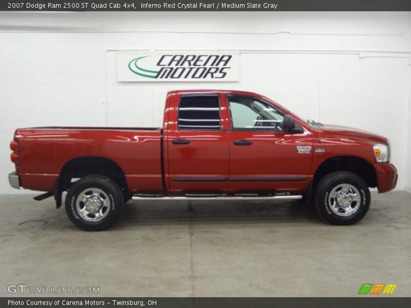 Inferno Red Crystal Pearl / Medium Slate Gray 2007 Dodge Ram 2500 ST Quad Cab 4x4