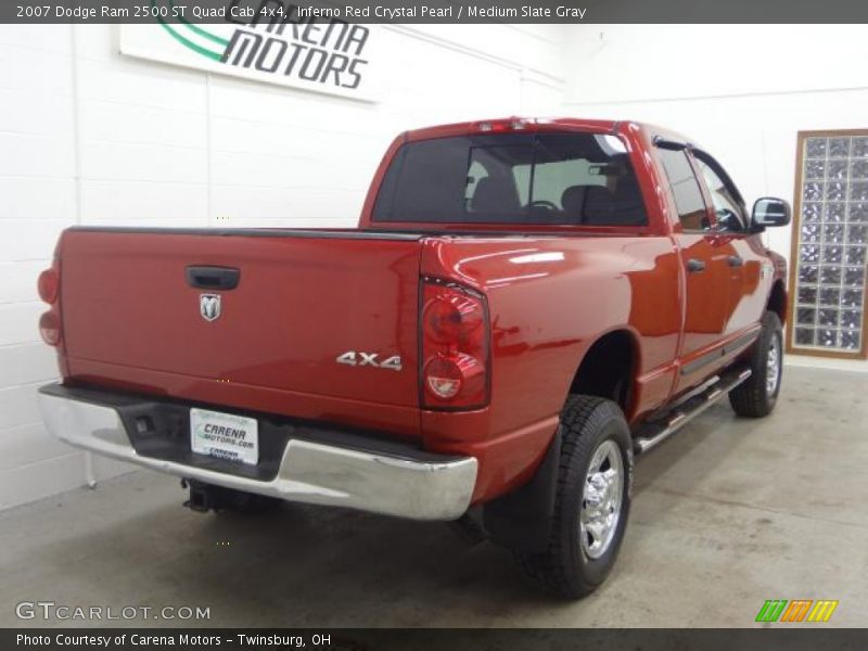 Inferno Red Crystal Pearl / Medium Slate Gray 2007 Dodge Ram 2500 ST Quad Cab 4x4