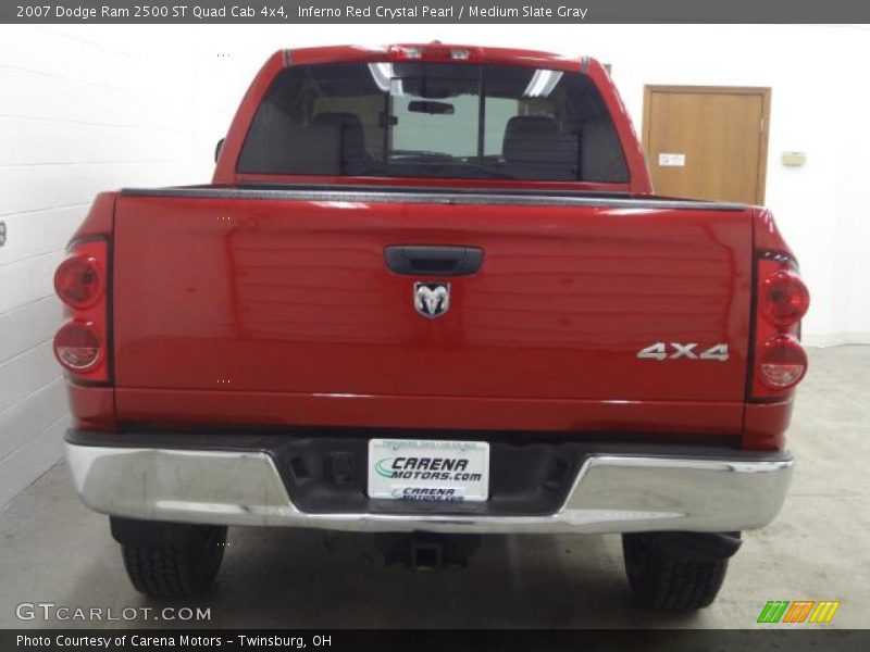 Inferno Red Crystal Pearl / Medium Slate Gray 2007 Dodge Ram 2500 ST Quad Cab 4x4