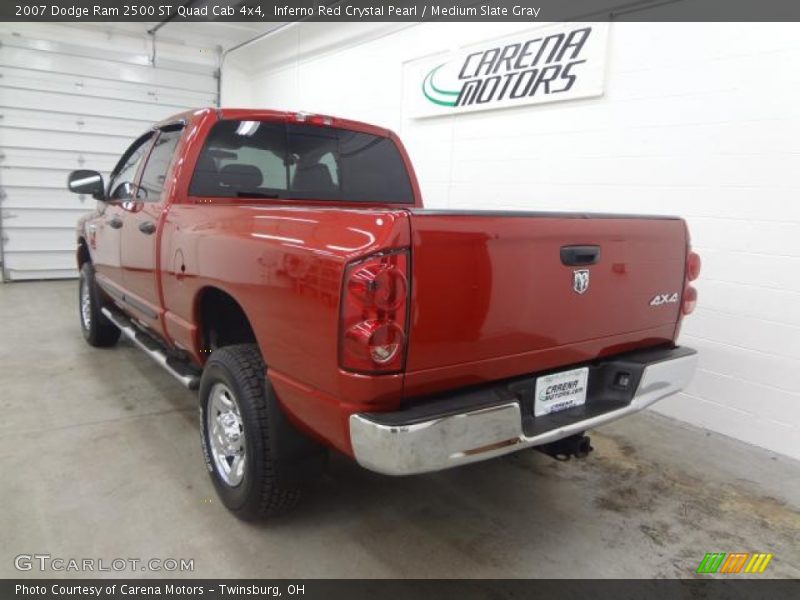 Inferno Red Crystal Pearl / Medium Slate Gray 2007 Dodge Ram 2500 ST Quad Cab 4x4