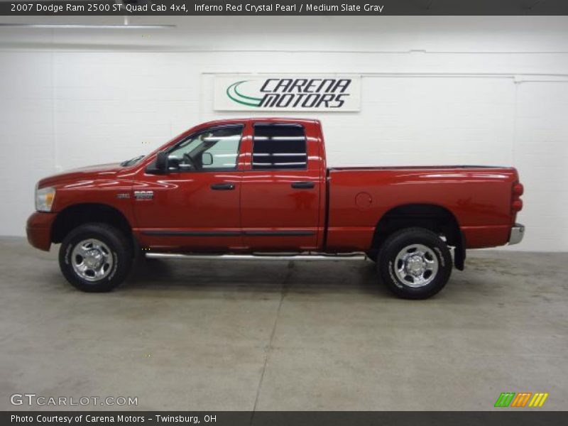 Inferno Red Crystal Pearl / Medium Slate Gray 2007 Dodge Ram 2500 ST Quad Cab 4x4