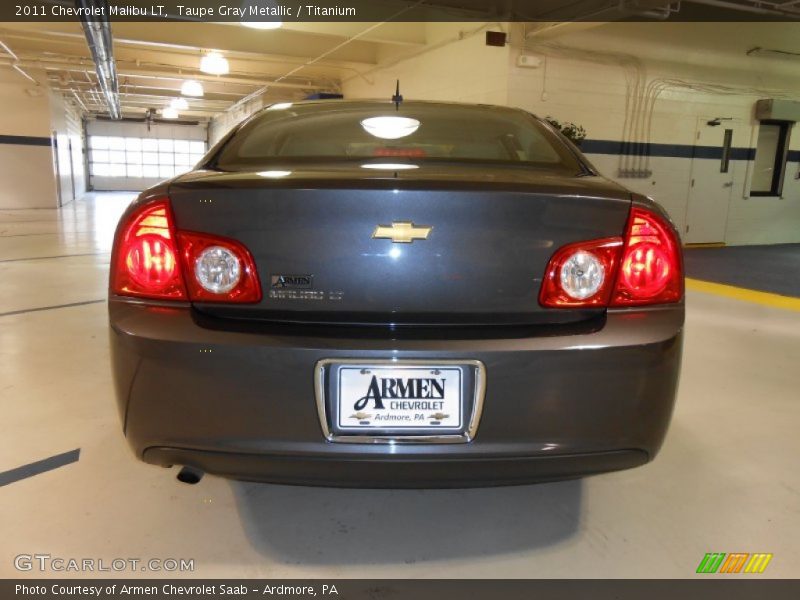 Taupe Gray Metallic / Titanium 2011 Chevrolet Malibu LT