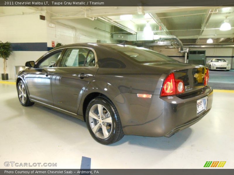 Taupe Gray Metallic / Titanium 2011 Chevrolet Malibu LT