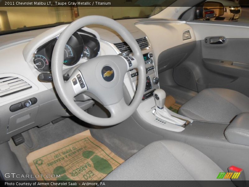 Taupe Gray Metallic / Titanium 2011 Chevrolet Malibu LT