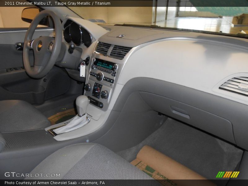 Taupe Gray Metallic / Titanium 2011 Chevrolet Malibu LT
