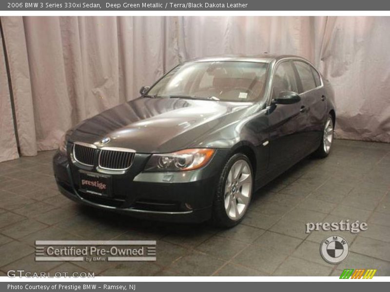 Deep Green Metallic / Terra/Black Dakota Leather 2006 BMW 3 Series 330xi Sedan