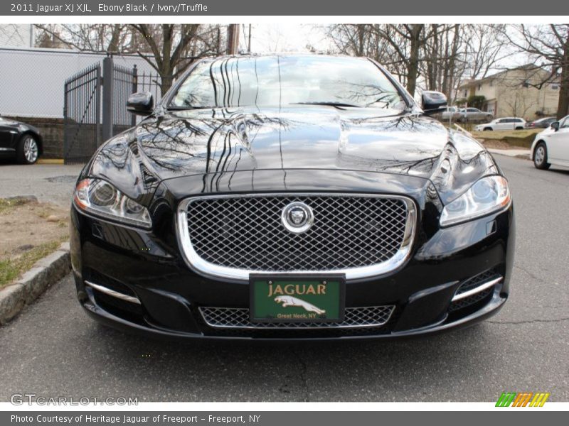 Ebony Black / Ivory/Truffle 2011 Jaguar XJ XJL