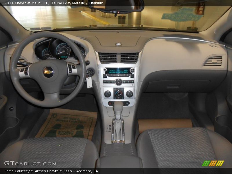 Taupe Gray Metallic / Titanium 2011 Chevrolet Malibu LT