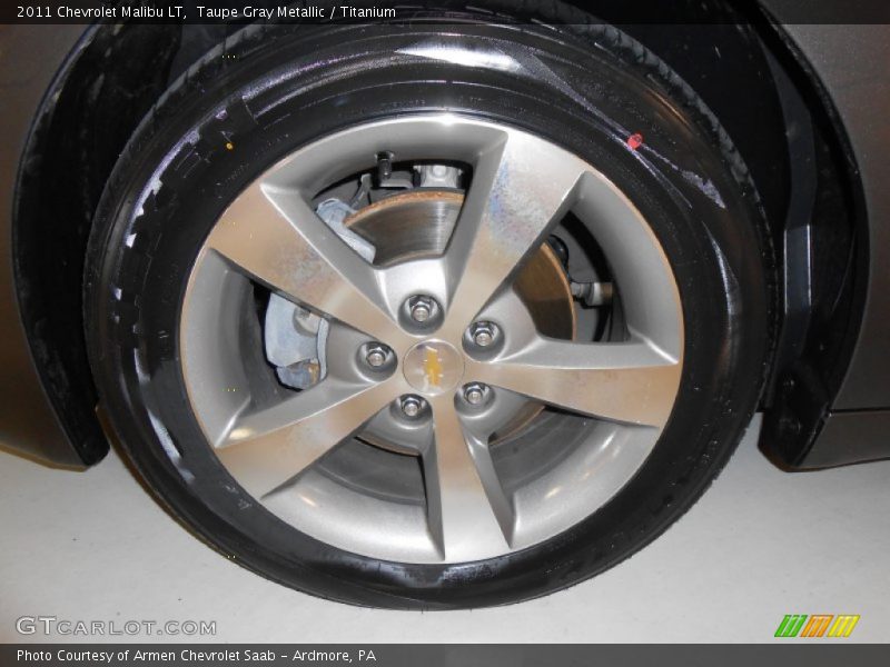 Taupe Gray Metallic / Titanium 2011 Chevrolet Malibu LT