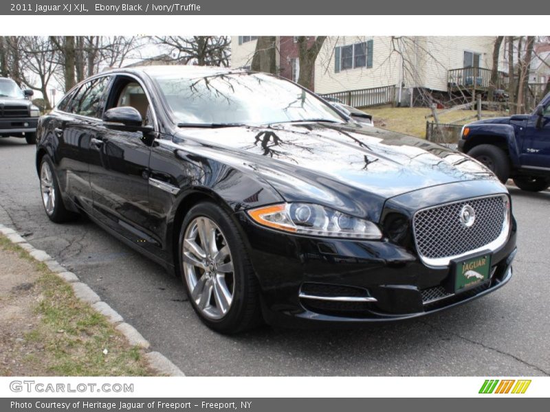 Ebony Black / Ivory/Truffle 2011 Jaguar XJ XJL
