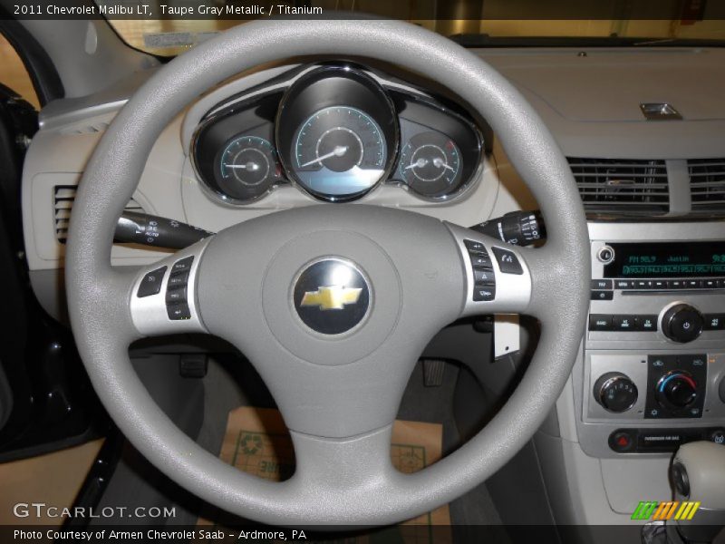 Taupe Gray Metallic / Titanium 2011 Chevrolet Malibu LT