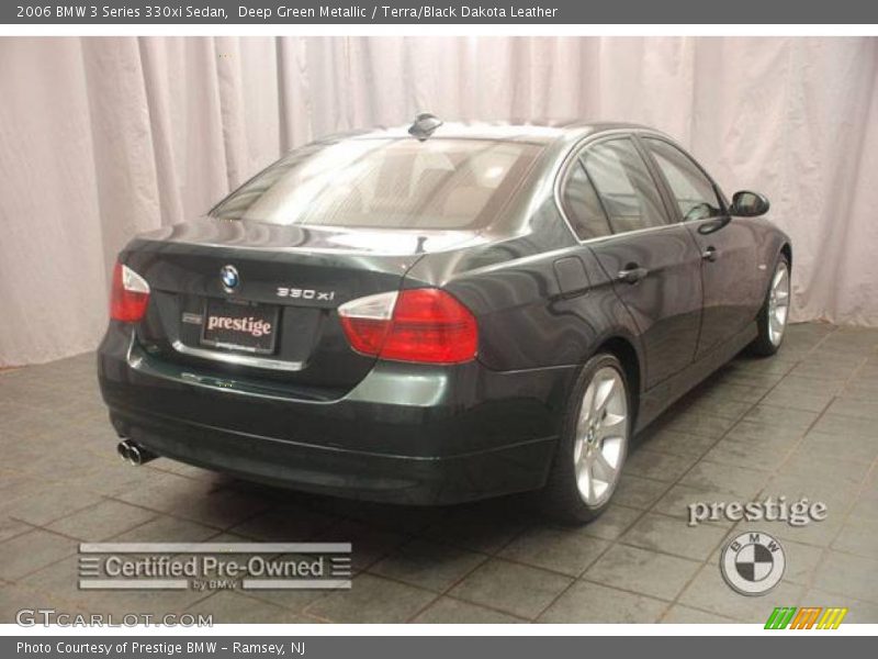 Deep Green Metallic / Terra/Black Dakota Leather 2006 BMW 3 Series 330xi Sedan
