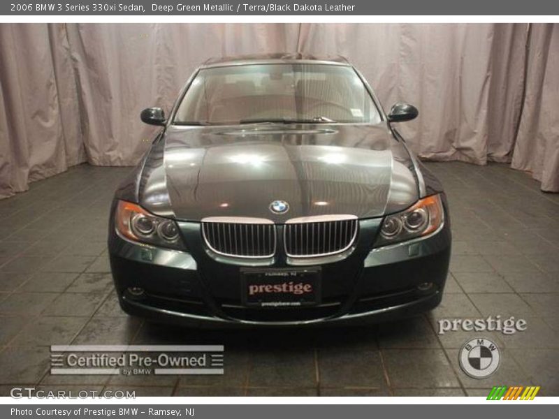 Deep Green Metallic / Terra/Black Dakota Leather 2006 BMW 3 Series 330xi Sedan