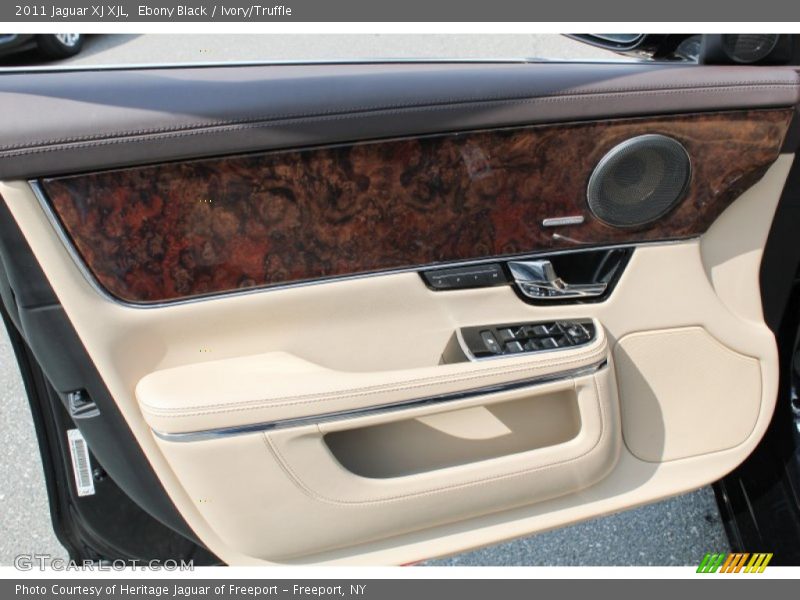 Ebony Black / Ivory/Truffle 2011 Jaguar XJ XJL