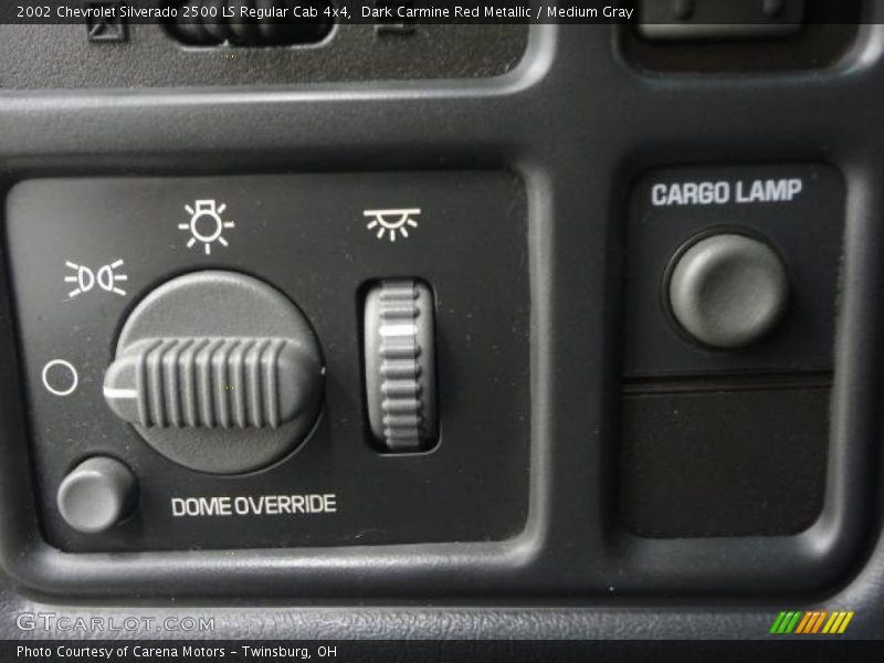 Dark Carmine Red Metallic / Medium Gray 2002 Chevrolet Silverado 2500 LS Regular Cab 4x4