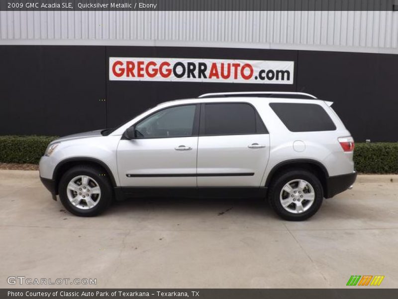 Quicksilver Metallic / Ebony 2009 GMC Acadia SLE