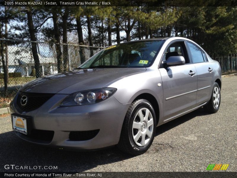 Titanium Gray Metallic / Black 2005 Mazda MAZDA3 i Sedan