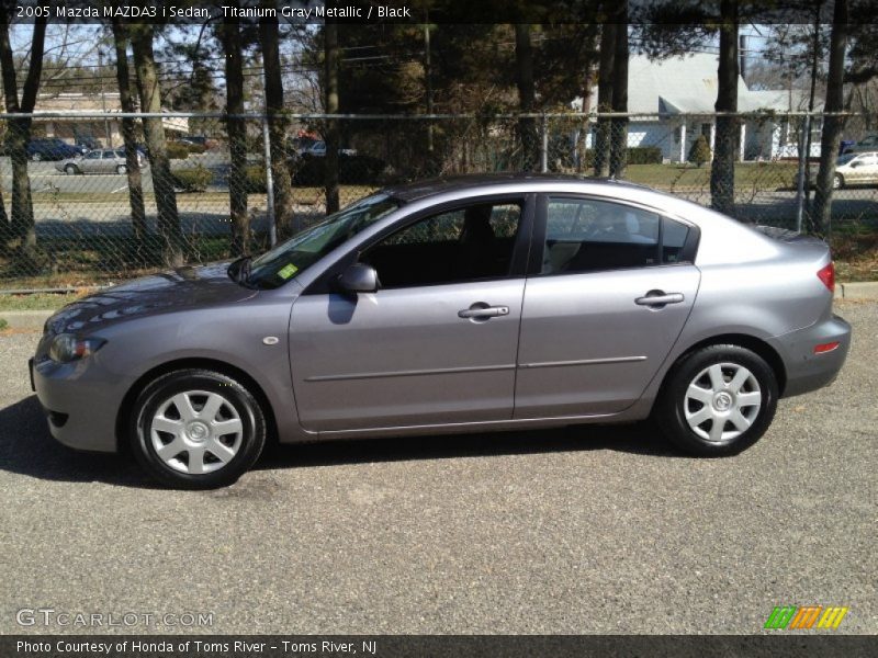 Titanium Gray Metallic / Black 2005 Mazda MAZDA3 i Sedan