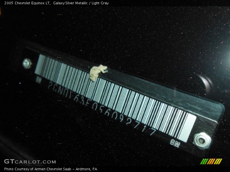 Galaxy Silver Metallic / Light Gray 2005 Chevrolet Equinox LT