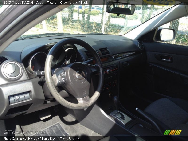 Titanium Gray Metallic / Black 2005 Mazda MAZDA3 i Sedan