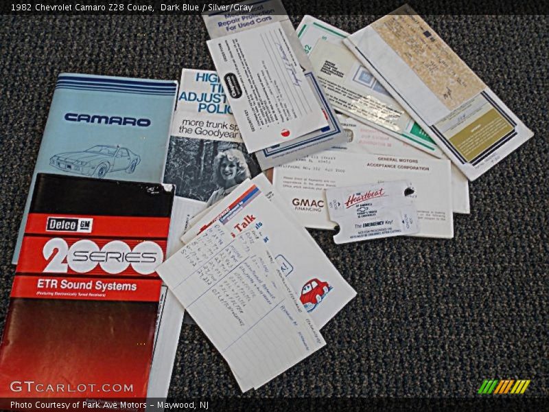 Books/Manuals of 1982 Camaro Z28 Coupe