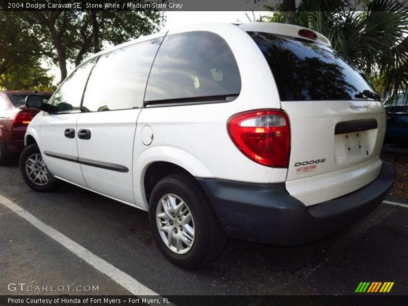 Stone White / Medium Slate Gray 2004 Dodge Caravan SE