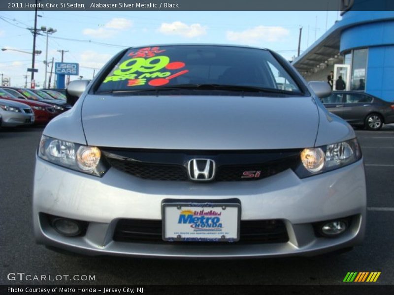 Alabaster Silver Metallic / Black 2011 Honda Civic Si Sedan