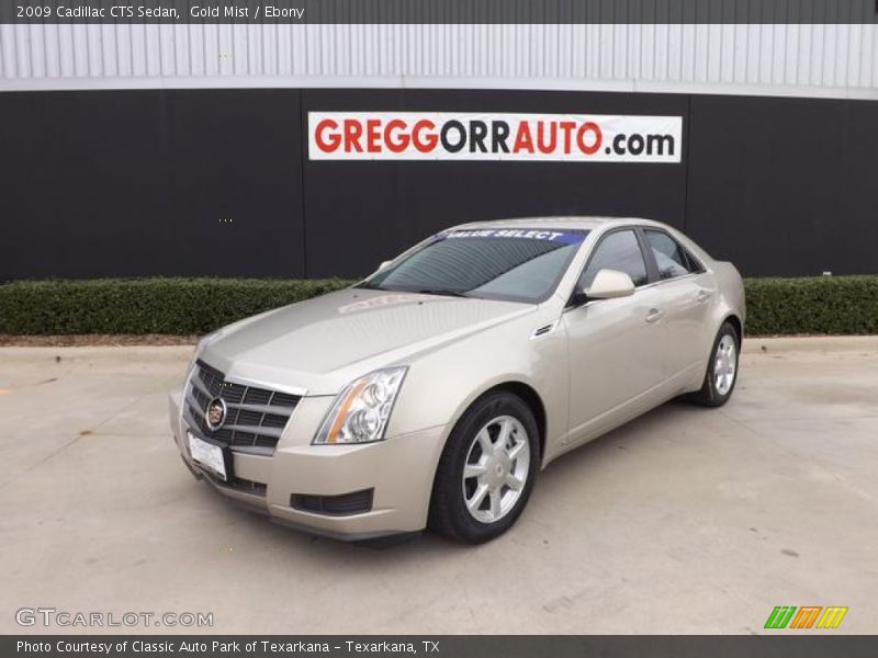 Gold Mist / Ebony 2009 Cadillac CTS Sedan