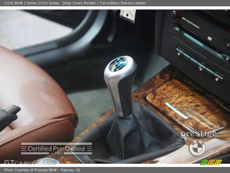 Deep Green Metallic / Terra/Black Dakota Leather 2006 BMW 3 Series 330xi Sedan