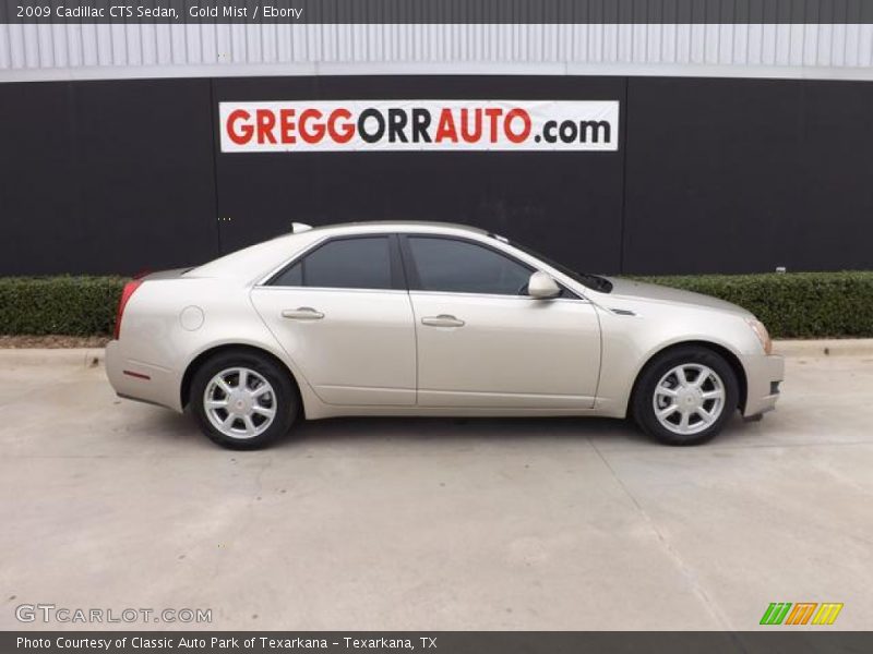 Gold Mist / Ebony 2009 Cadillac CTS Sedan