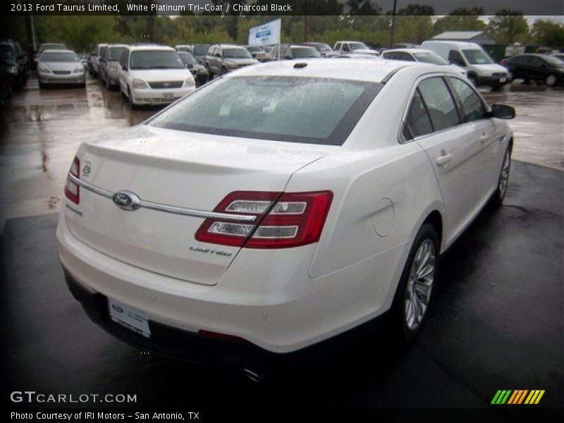 White Platinum Tri-Coat / Charcoal Black 2013 Ford Taurus Limited