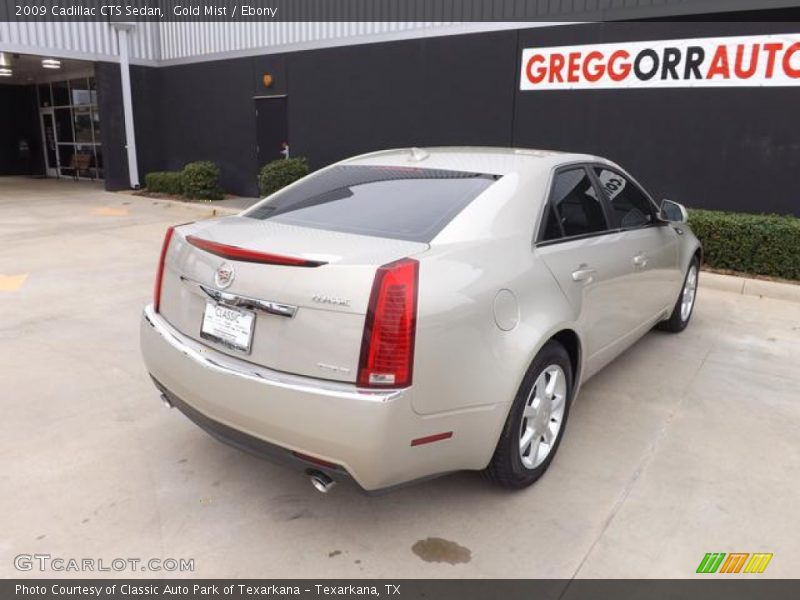 Gold Mist / Ebony 2009 Cadillac CTS Sedan