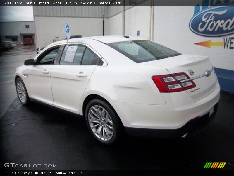 White Platinum Tri-Coat / Charcoal Black 2013 Ford Taurus Limited