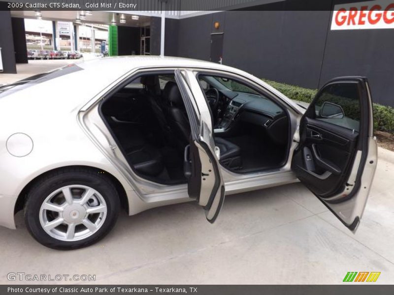 Gold Mist / Ebony 2009 Cadillac CTS Sedan
