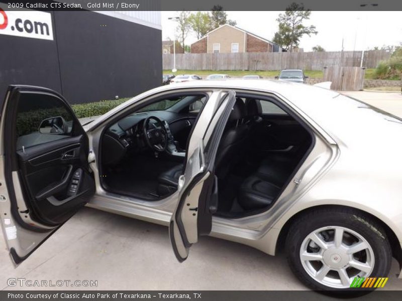 Gold Mist / Ebony 2009 Cadillac CTS Sedan