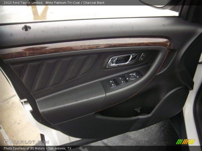 White Platinum Tri-Coat / Charcoal Black 2013 Ford Taurus Limited