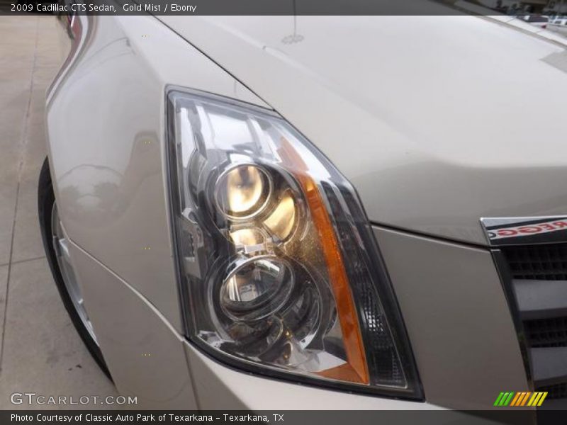 Gold Mist / Ebony 2009 Cadillac CTS Sedan