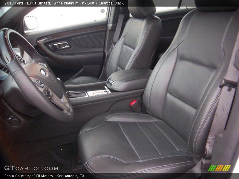 White Platinum Tri-Coat / Charcoal Black 2013 Ford Taurus Limited