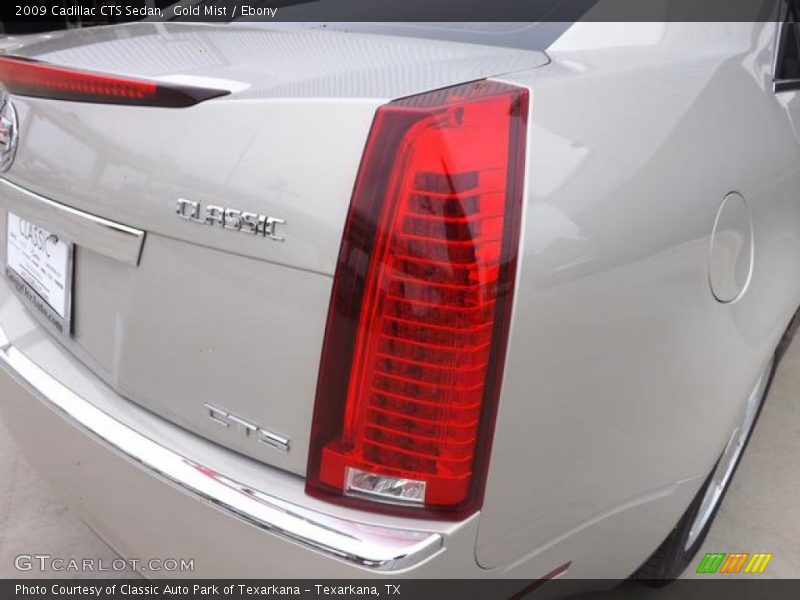 Gold Mist / Ebony 2009 Cadillac CTS Sedan