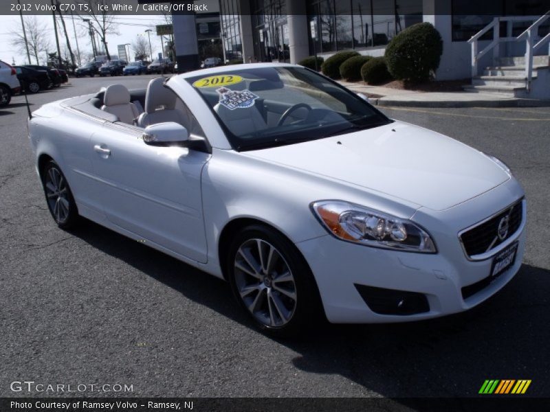 Ice White / Calcite/Off Black 2012 Volvo C70 T5