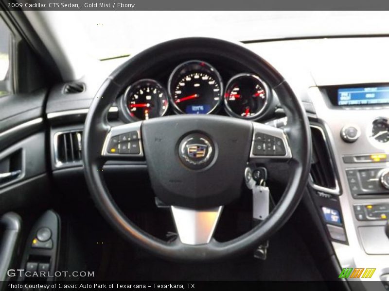 Gold Mist / Ebony 2009 Cadillac CTS Sedan
