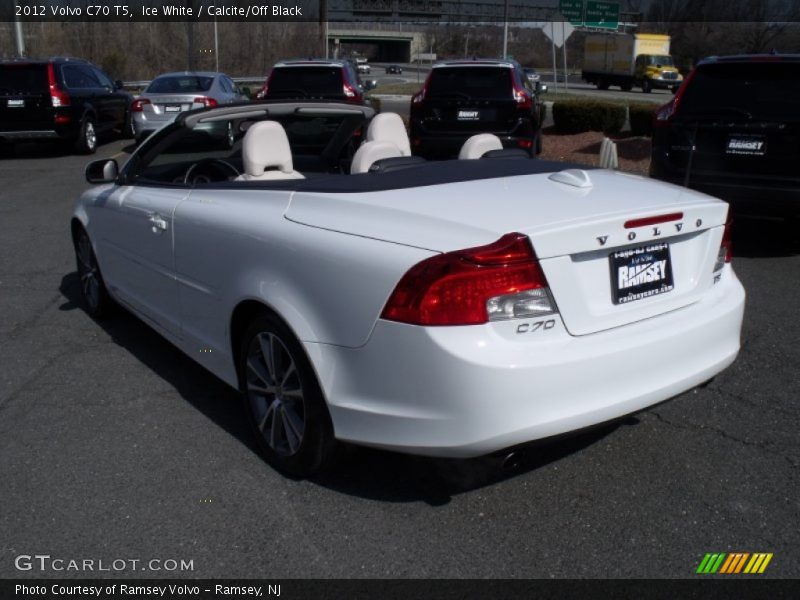 Ice White / Calcite/Off Black 2012 Volvo C70 T5