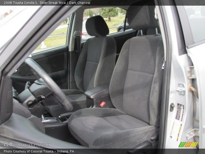 Silver Streak Mica / Dark Charcoal 2008 Toyota Corolla S