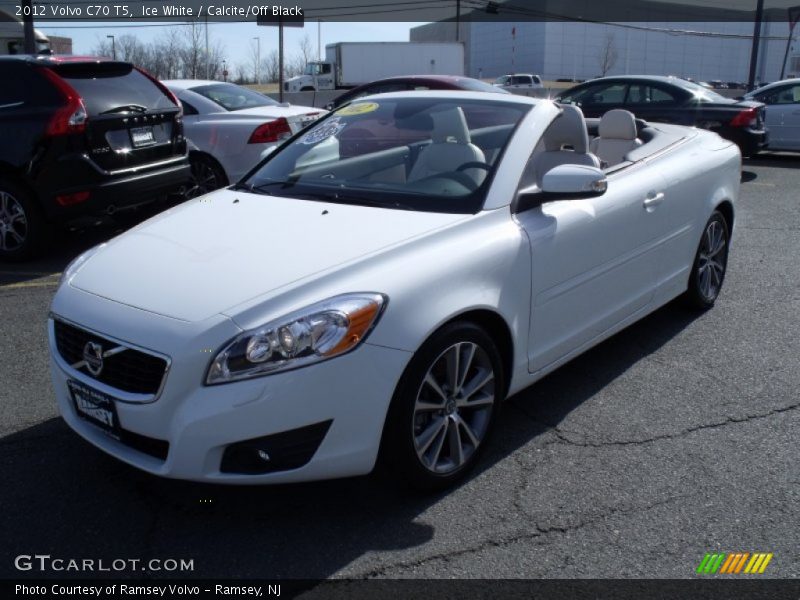 Ice White / Calcite/Off Black 2012 Volvo C70 T5