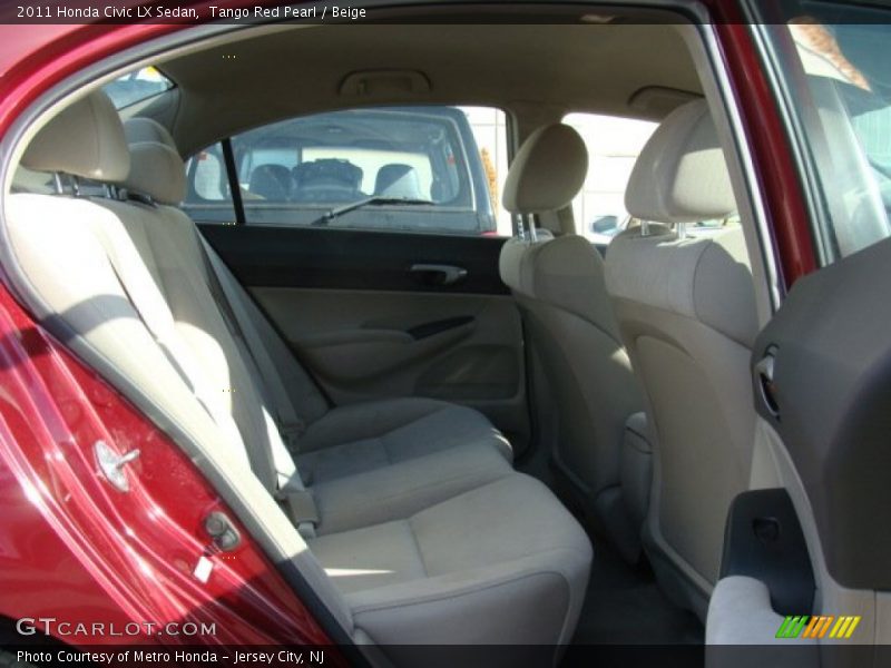 Tango Red Pearl / Beige 2011 Honda Civic LX Sedan