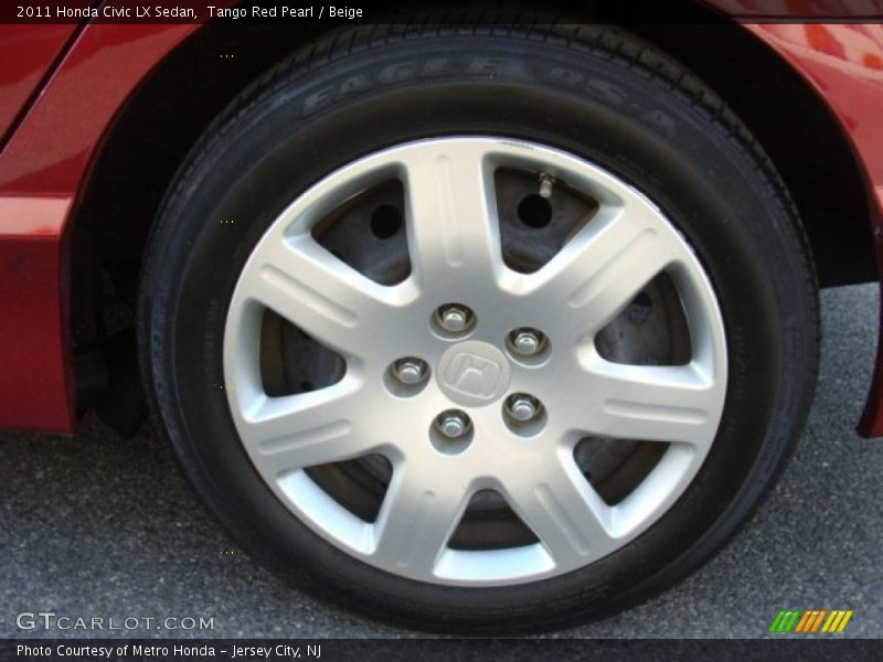Tango Red Pearl / Beige 2011 Honda Civic LX Sedan