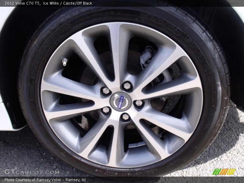 Ice White / Calcite/Off Black 2012 Volvo C70 T5